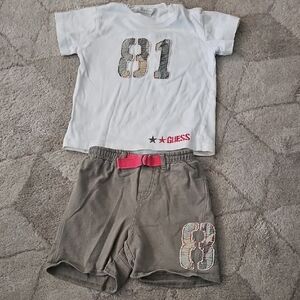 Guess Kids Graphic Tee and Shorts Set